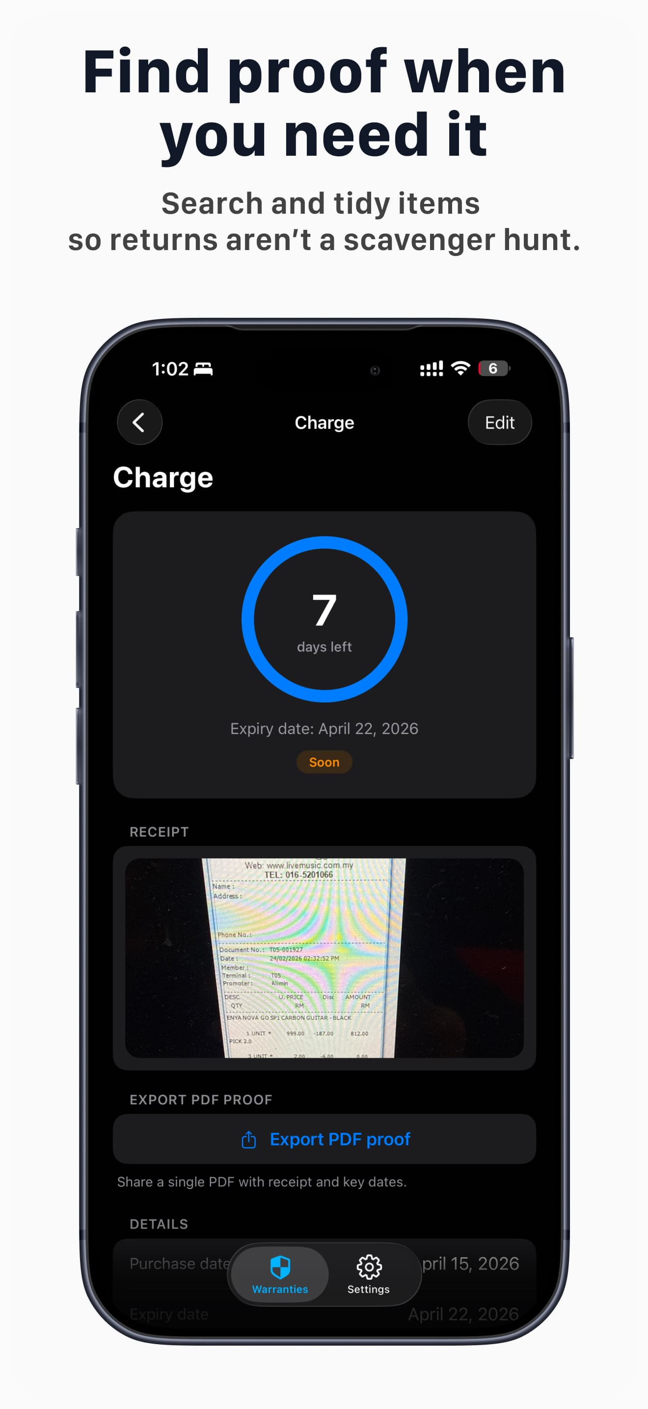 ReceiptSnap: ReceiptSnap receipt capture flow (4 of 12)