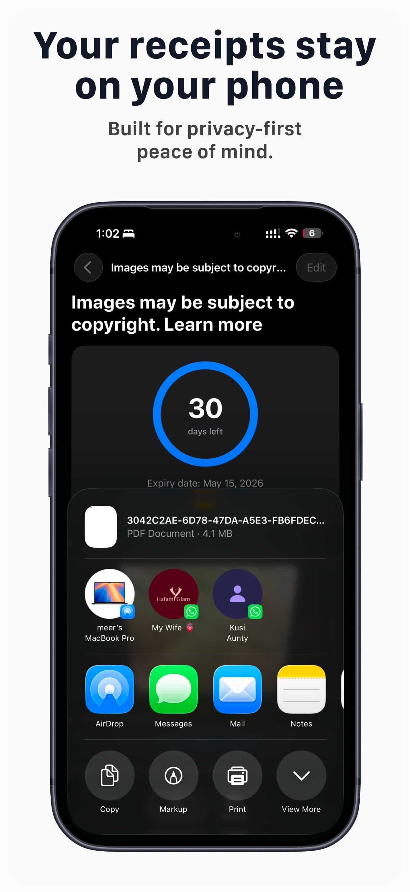 ReceiptSnap: ReceiptSnap settings and preferences (5 of 12)