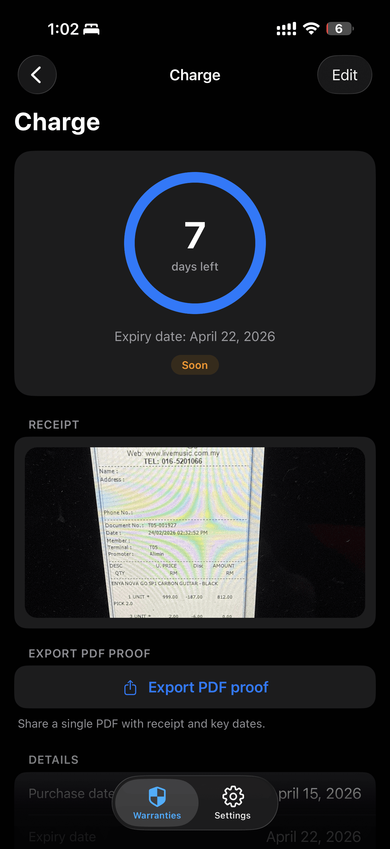 ReceiptSnap: ReceiptSnap app screen (9 of 12)